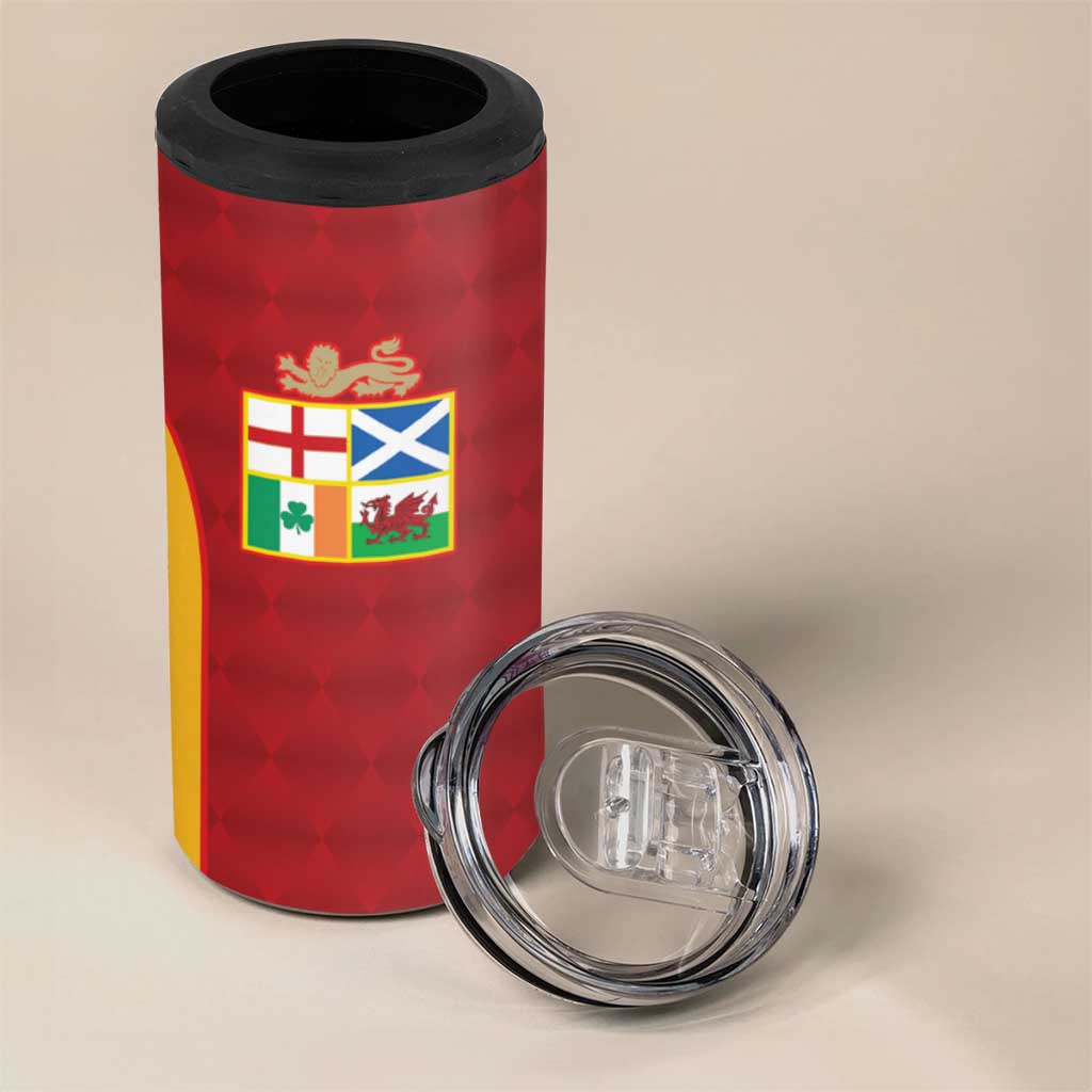 Custom British Lions New Zealand 4 in 1 Can Cooler Tumbler Sporty Style