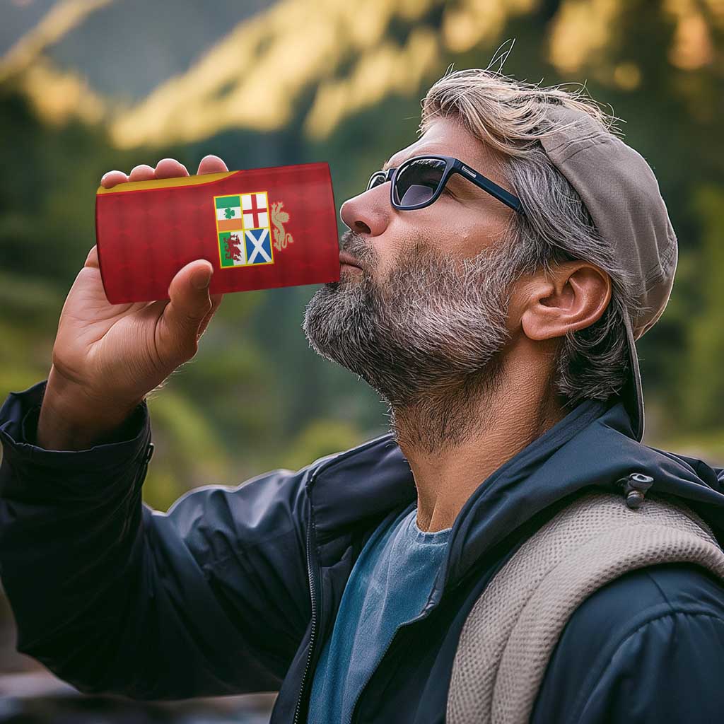 Custom British Lions New Zealand 4 in 1 Can Cooler Tumbler Sporty Style