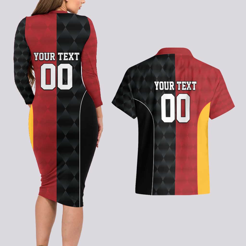 Custom British Lions New Zealand Couples Matching Long Sleeve Bodycon Dress and Hawaiian Shirt Sporty Style LT9 - Polynesian Pride