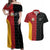 Custom British Lions New Zealand Couples Matching Off Shoulder Maxi Dress and Hawaiian Shirt Sporty Style
