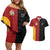 Custom British Lions New Zealand Couples Matching Off Shoulder Short Dress and Hawaiian Shirt Sporty Style