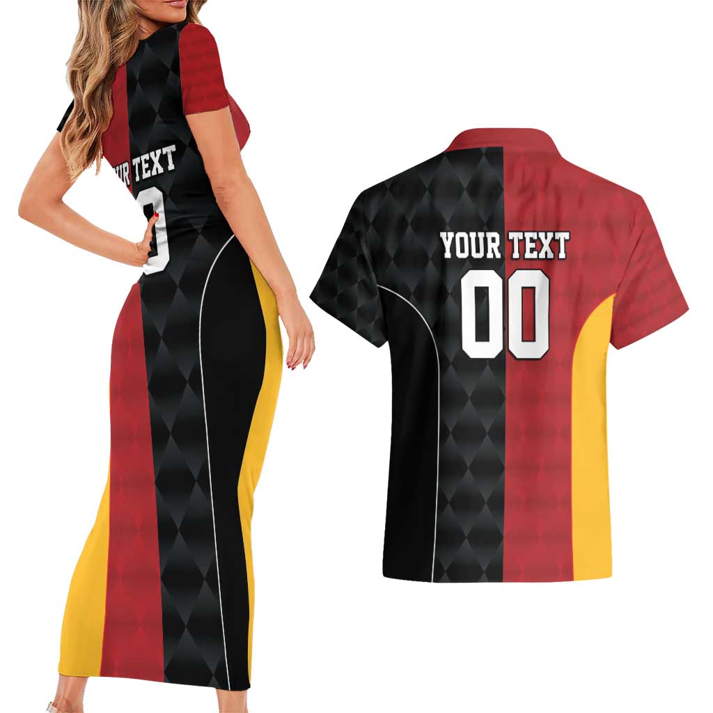 Custom British Lions New Zealand Couples Matching Short Sleeve Bodycon Dress and Hawaiian Shirt Sporty Style LT9 - Polynesian Pride