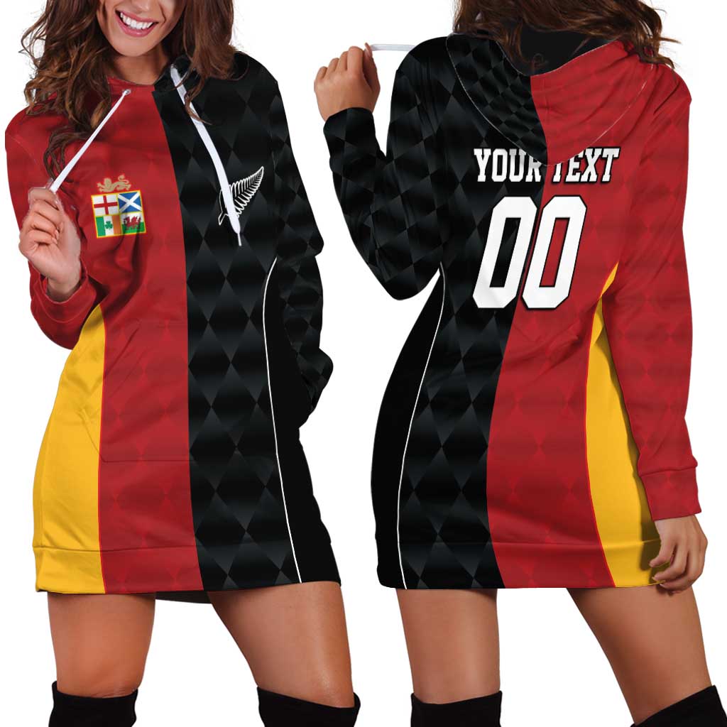 Custom British Lions New Zealand Hoodie Dress Sporty Style