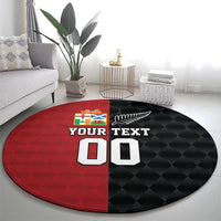 Custom British Lions New Zealand Round Carpet Sporty Style