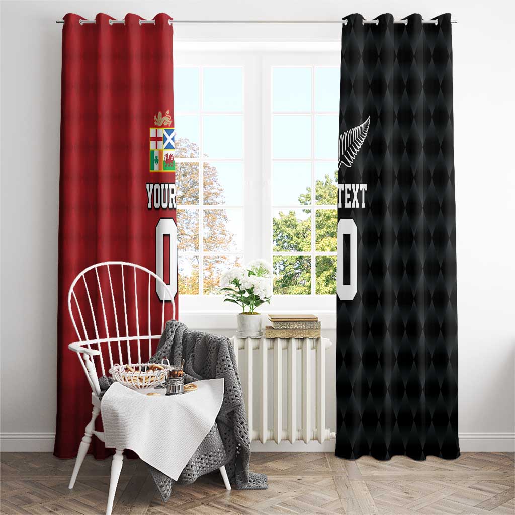 Custom British Lions New Zealand Window Curtain Sporty Style