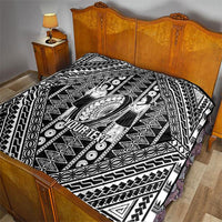 Fiji Custom Rugby National Heritage Quilt Black Traditional Masi Inspired
