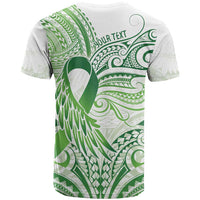 Its Okay Green Ribbon Personalised T Shirt Polynesian Depression Awareness