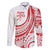 Know Your Status Red Ribbon Personalised Family Matching Mermaid Dress and Hawaiian Shirt Polynesian AIDS Awareness