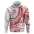 Know Your Status Red Ribbon Personalised Hoodie Polynesian AIDS Awareness