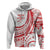 Know Your Status Red Ribbon Personalised Hoodie Polynesian AIDS Awareness