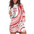 Know Your Status Red Ribbon Personalised Hoodie Dress Polynesian AIDS Awareness