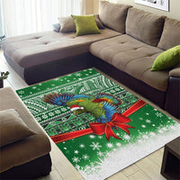 New Zealand Kea Bird Christmas Area Rug Maori Inspired Knitted Patterns LT9 - Polynesian Pride