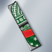 New Zealand Kea Bird Christmas Auto Sun Shade Maori Inspired Knitted Patterns LT9 - Polynesian Pride