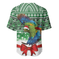 New Zealand Kea Bird Christmas Baseball Jersey Maori Inspired Knitted Patterns LT9 - Polynesian Pride