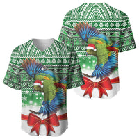 New Zealand Kea Bird Christmas Baseball Jersey Maori Inspired Knitted Patterns LT9 - Polynesian Pride