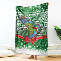 New Zealand Kea Bird Christmas Blanket Maori Inspired Knitted Patterns LT9 - Polynesian Pride