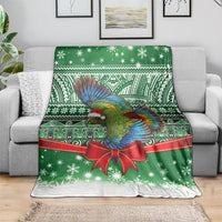 New Zealand Kea Bird Christmas Blanket Maori Inspired Knitted Patterns LT9 - Polynesian Pride