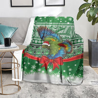 New Zealand Kea Bird Christmas Blanket Maori Inspired Knitted Patterns LT9 - Polynesian Pride