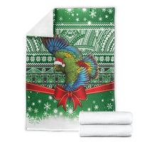 New Zealand Kea Bird Christmas Blanket Maori Inspired Knitted Patterns LT9 - Polynesian Pride