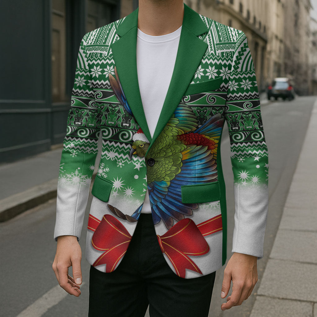 New Zealand Kea Bird Christmas Blazer Maori Inspired Knitted Patterns LT9 - Polynesian Pride