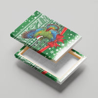 New Zealand Kea Bird Christmas Canvas Wall Art Maori Inspired Knitted Patterns LT9 - Polynesian Pride