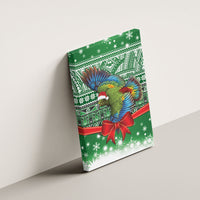 New Zealand Kea Bird Christmas Canvas Wall Art Maori Inspired Knitted Patterns LT9 - Polynesian Pride