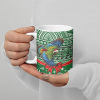 New Zealand Kea Bird Christmas Ceramic Mug Maori Inspired Knitted Patterns LT9 - Polynesian Pride