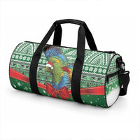 New Zealand Kea Bird Christmas Duffle Bag Maori Inspired Knitted Patterns LT9 - Polynesian Pride