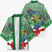 New Zealand Kea Bird Christmas Kimono Maori Inspired Knitted Patterns LT9 - Polynesian Pride