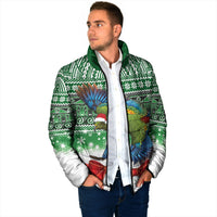 New Zealand Kea Bird Christmas Padded Jacket Maori Inspired Knitted Patterns LT9 - Polynesian Pride
