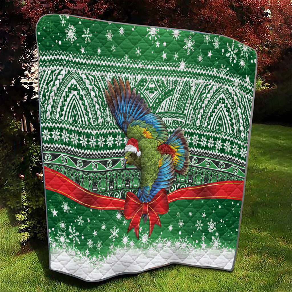 New Zealand Kea Bird Christmas Quilt Maori Inspired Knitted Patterns LT9 - Polynesian Pride
