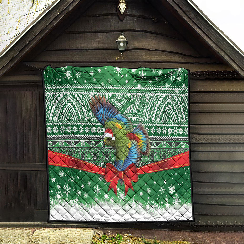 New Zealand Kea Bird Christmas Quilt Maori Inspired Knitted Patterns LT9 - Polynesian Pride