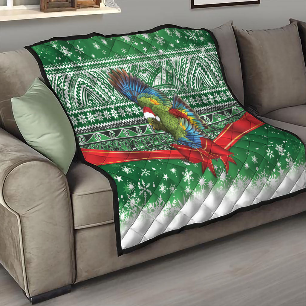New Zealand Kea Bird Christmas Quilt Maori Inspired Knitted Patterns LT9 - Polynesian Pride