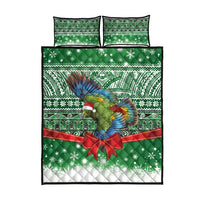 New Zealand Kea Bird Christmas Quilt Bed Set Maori Inspired Knitted Patterns LT9 - Polynesian Pride