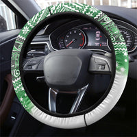 New Zealand Kea Bird Christmas Steering Wheel Cover Maori Inspired Knitted Patterns LT9 - Polynesian Pride