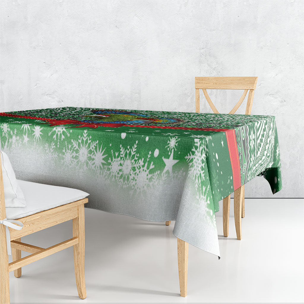 New Zealand Kea Bird Christmas Tablecloth Maori Inspired Knitted Patterns LT9 - Polynesian Pride