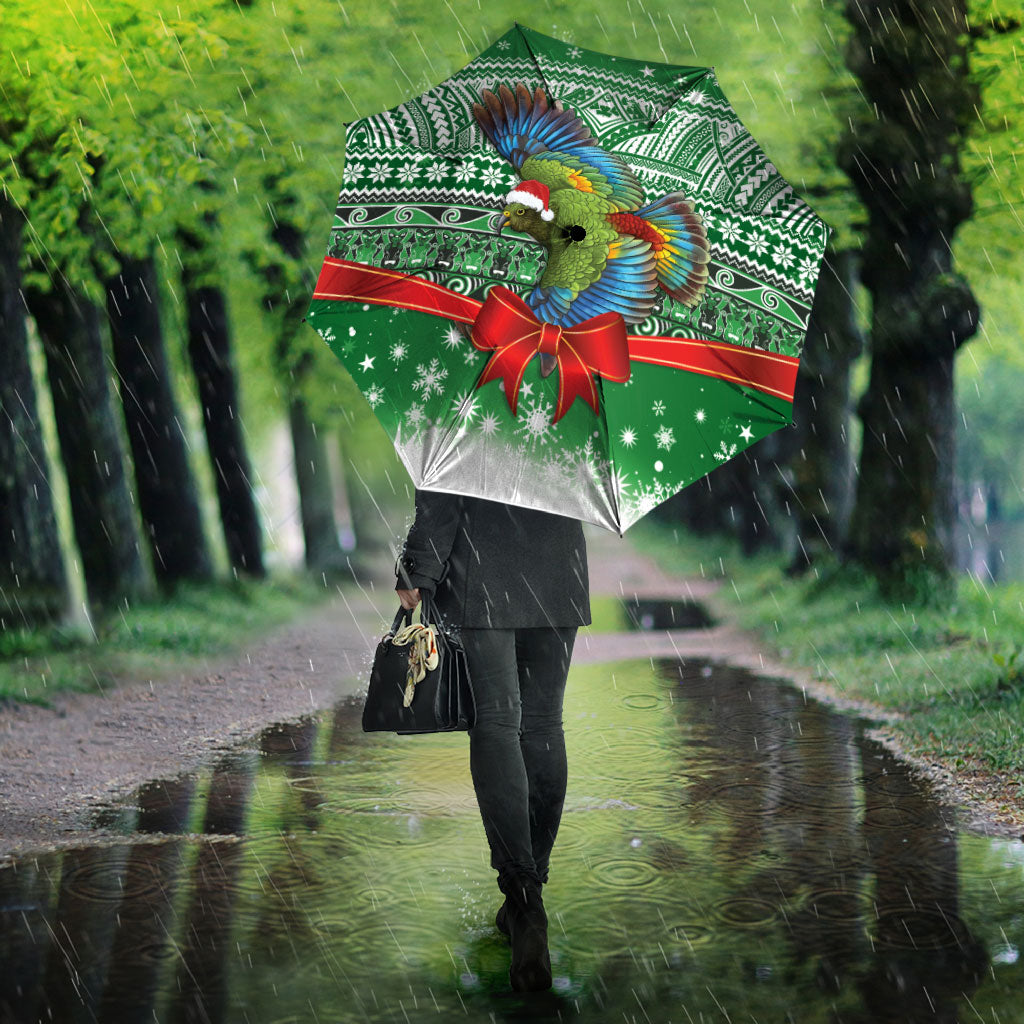 New Zealand Kea Bird Christmas Umbrella Maori Inspired Knitted Patterns LT9 - Polynesian Pride