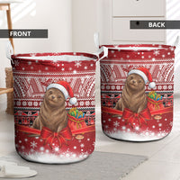 New Zealand Kekeno Seal Christmas Laundry Basket Maori Inspired Knitted Patterns LT9 - Polynesian Pride