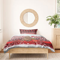 New Zealand Kekeno Seal Christmas Bedding Set Maori Inspired Knitted Patterns LT9 - Polynesian Pride