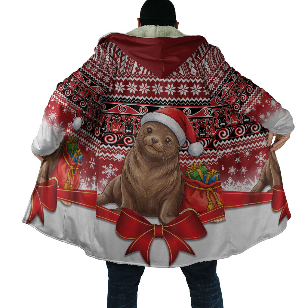 New Zealand Kekeno Seal Christmas Cloak Maori Inspired Knitted Patterns LT9 - Polynesian Pride