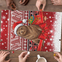 New Zealand Kekeno Seal Christmas Puzzle Maori Inspired Knitted Patterns LT9 - Polynesian Pride