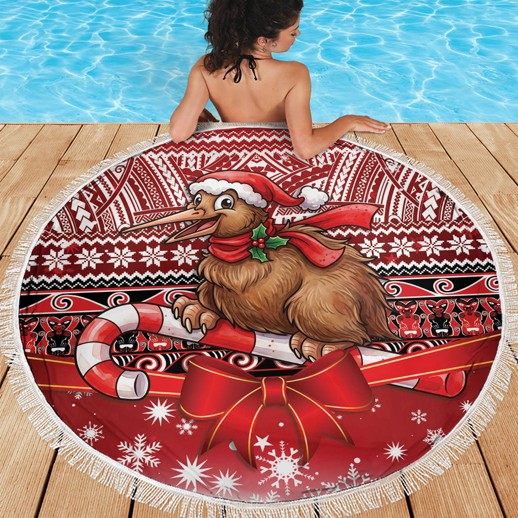 New Zealand Kiwi Bird Christmas Beach Blanket Maori Inspired Knitted Patterns LT9 - Polynesian Pride