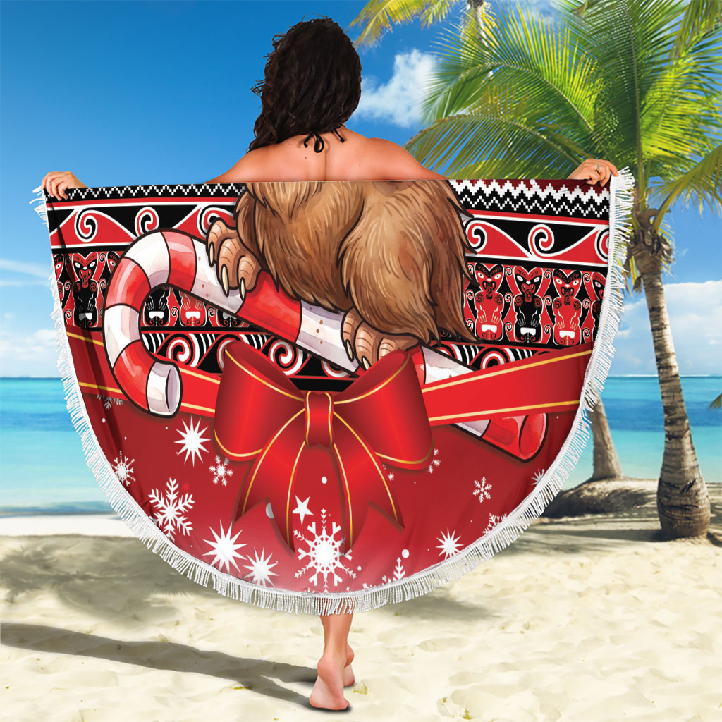New Zealand Kiwi Bird Christmas Beach Blanket Maori Inspired Knitted Patterns LT9 - Polynesian Pride