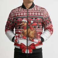 New Zealand Kiwi Bird Christmas Bomber Puffer Jacket Maori Inspired Knitted Patterns LT9 - Polynesian Pride