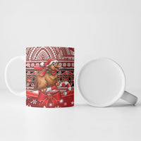 New Zealand Kiwi Bird Christmas Ceramic Mug Maori Inspired Knitted Patterns LT9 - Polynesian Pride