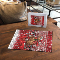 New Zealand Kiwi Bird Christmas Puzzle Maori Inspired Knitted Patterns LT9 - Polynesian Pride