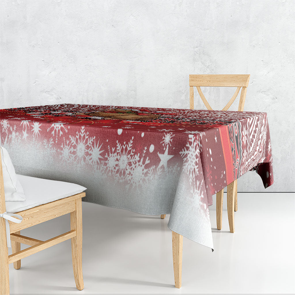 New Zealand Kiwi Bird Christmas Tablecloth Maori Inspired Knitted Patterns LT9 - Polynesian Pride