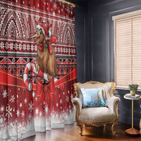 New Zealand Kiwi Bird Christmas Window Curtain Maori Inspired Knitted Patterns LT9 - Polynesian Pride