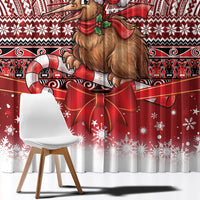 New Zealand Kiwi Bird Christmas Window Curtain Maori Inspired Knitted Patterns LT9 - Polynesian Pride