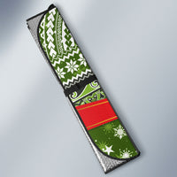 New Zealand Tuatara Christmas Auto Sun Shade Maori Inspired Knitted Patterns LT9 - Polynesian Pride
